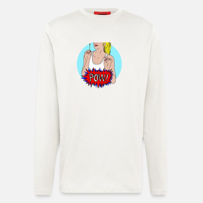 Pow! - Langarmshirt - made by SPREAD  - OFF WHITE