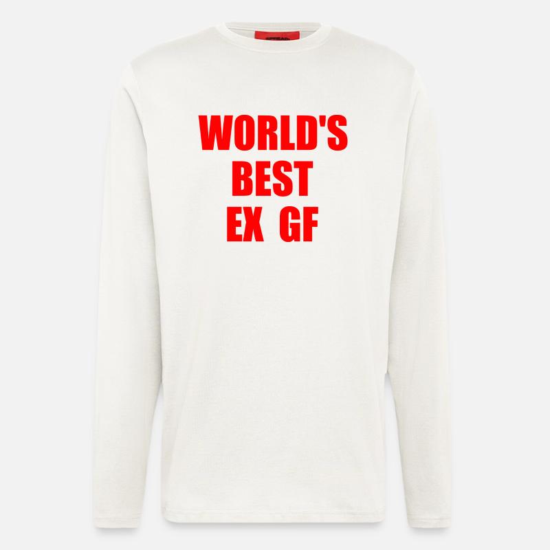 worlds best ex gf - Longsleeve - made by SPREAD - OFF WHITE