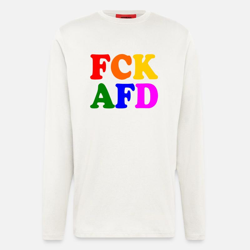 Fck afd - Langarmshirt - made by SPREAD  - OFF WHITE