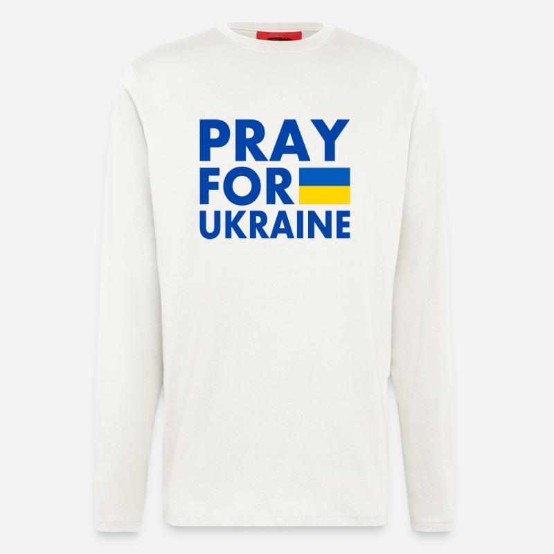 Ukraine - Langarmshirt - made by SPREAD  - OFF WHITE