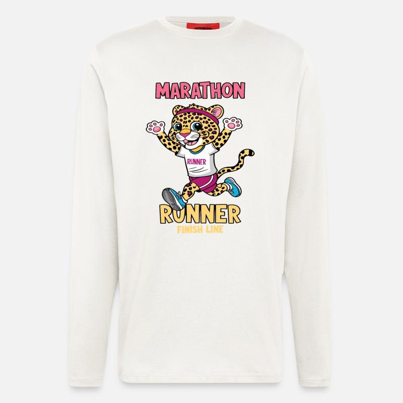 Leopard Marathon Runner - Longsleeve - made by SPREAD  - OFF WHITE