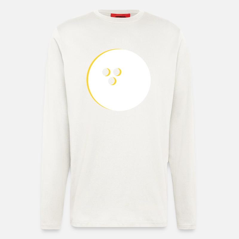 Bowlingkugel, Bowling - Langarmshirt - made by SPREAD  - OFF WHITE