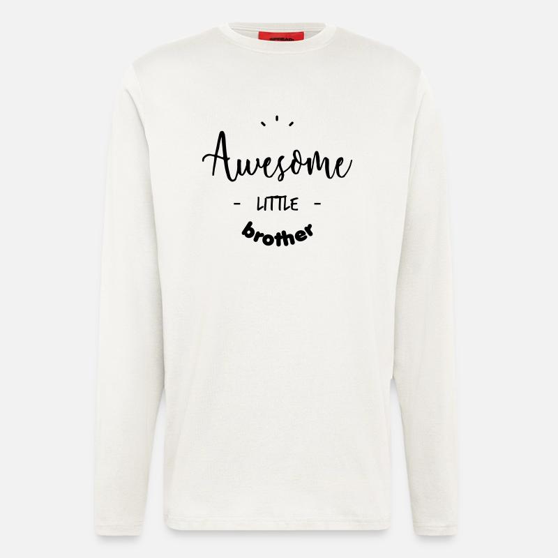Awesome little Brother - Langarmshirt - made by SPREAD - OFF WHITE