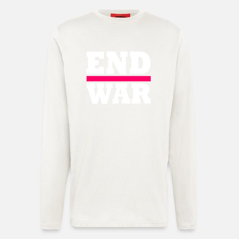 End war - Longsleeve - made by SPREAD  - OFF WHITE