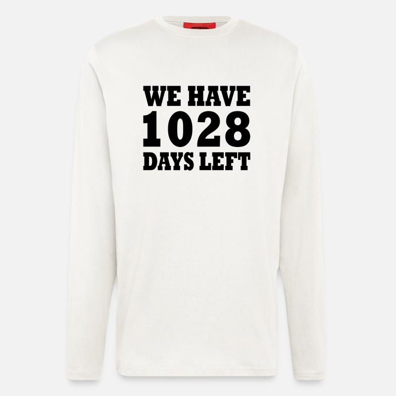 we have 1028 days left - Longsleeve - made by SPREAD  - OFF WHITE
