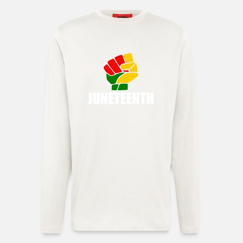 juneteenth - Langarmshirt - made by SPREAD  - OFF WHITE
