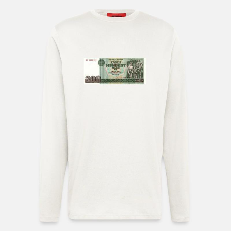 200 mark der ddr - Langarmshirt - made by SPREAD  - OFF WHITE