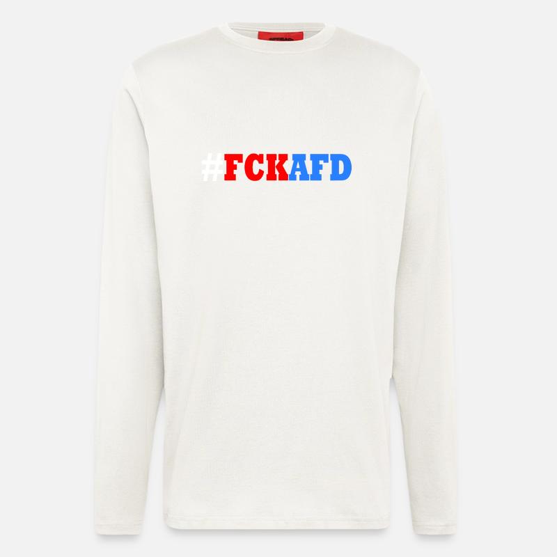 Fck afd - Langarmshirt - made by SPREAD  - OFF WHITE