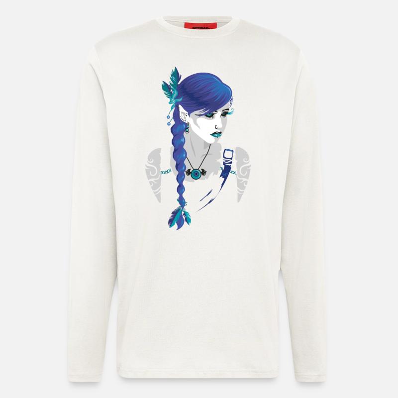 Dunkle Elfe - Langarmshirt - made by SPREAD  - OFF WHITE