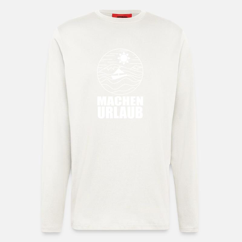 Urlaub machen - Langarmshirt - made by SPREAD  - OFF WHITE