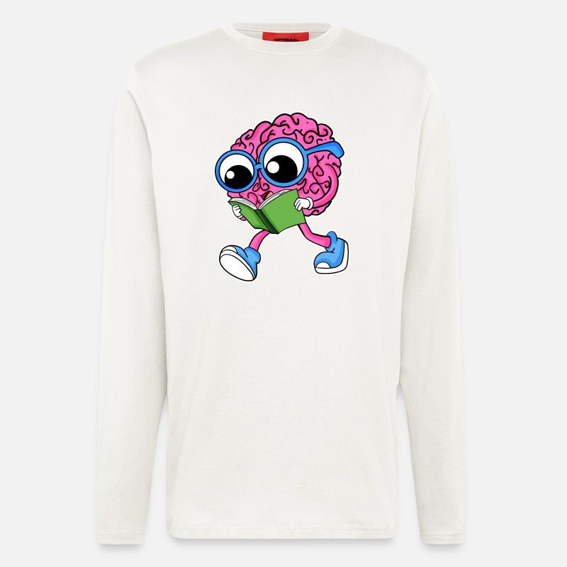Brain reading - Longsleeve - made by SPREAD  - OFF WHITE