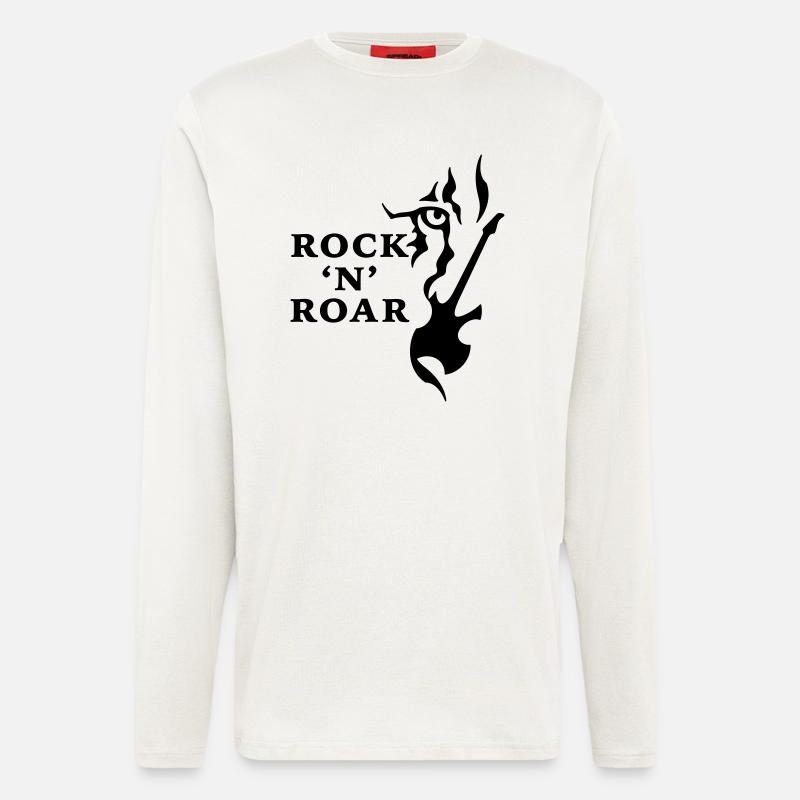 Rock & Roar (monochrome) - Langarmshirt - made by SPREAD  - OFF WHITE