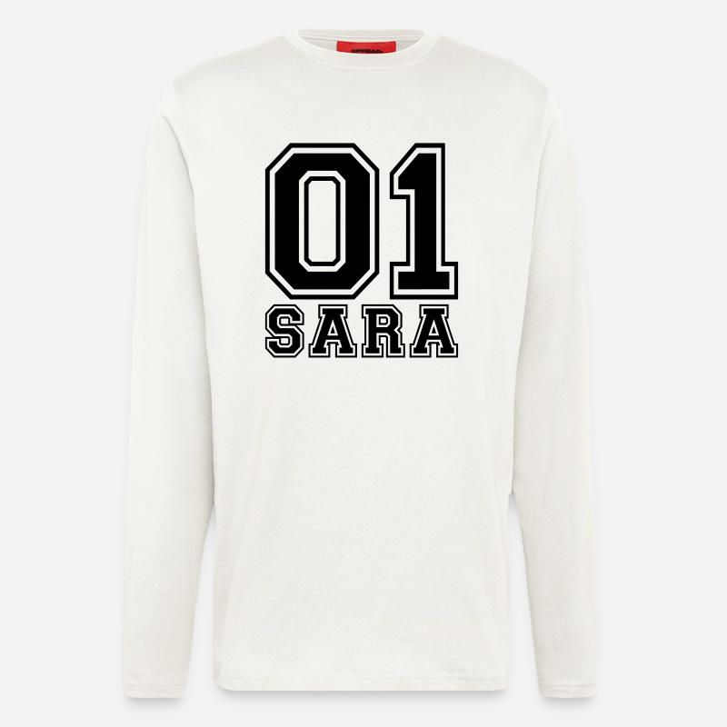Sara - Name - Langarmshirt - made by SPREAD  - OFF WHITE