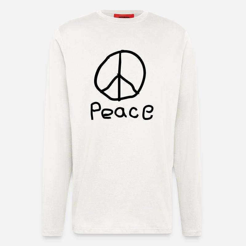 Peace - Langarmshirt - made by SPREAD  - OFF WHITE
