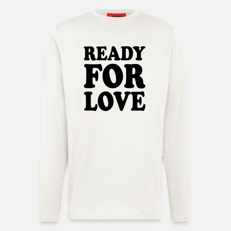 Ready for love - Langarmshirt - made by SPREAD  - OFF WHITE