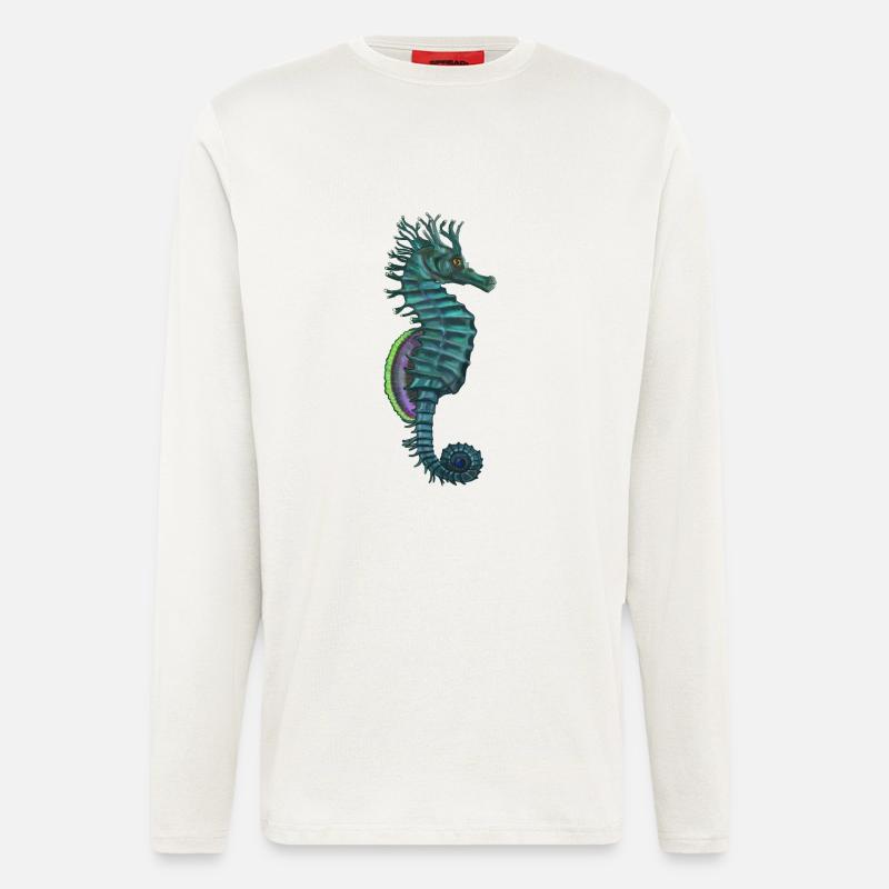 Hippocampus - Langarmshirt - made by SPREAD  - OFF WHITE