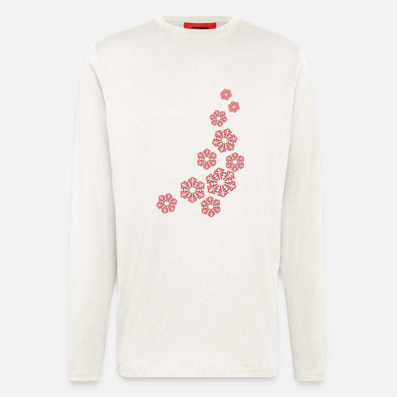 Schneeflocken - Langarmshirt - made by SPREAD  - OFF WHITE