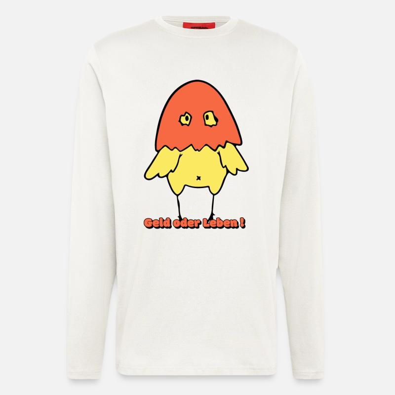 Geld oder Leben!  - Langarmshirt - made by SPREAD  - OFF WHITE