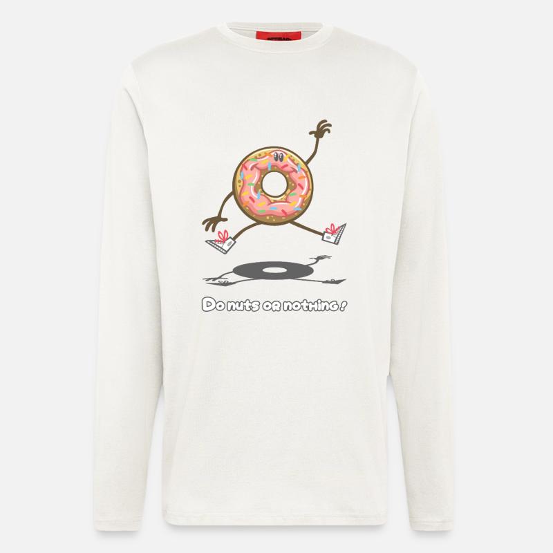 Do nuts or nothing ! - Langarmshirt - made by SPREAD  - OFF WHITE
