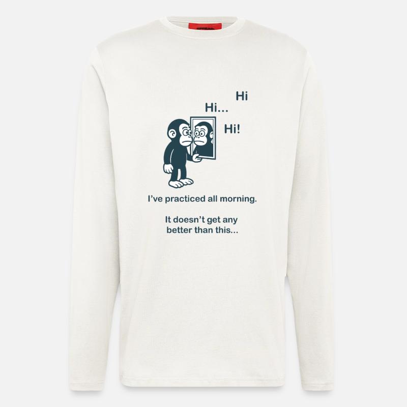 Introvert - Practiced all morning - Longsleeve - made by SPREAD  - OFF WHITE
