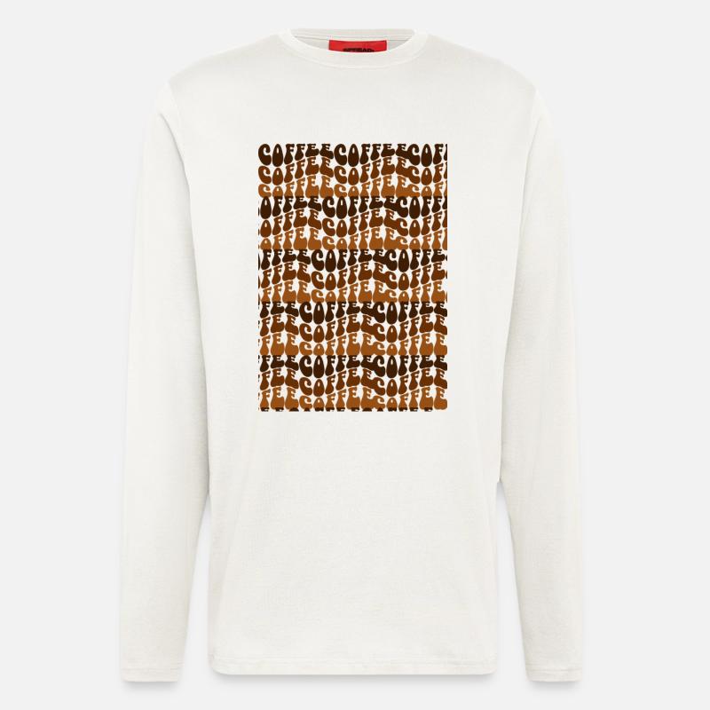 coffee coffee coffee - Langarmshirt - made by SPREAD - OFF WHITE
