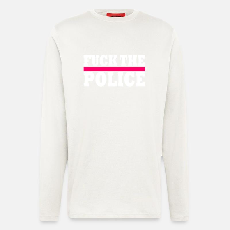 stop brutality - Langarmshirt - made by SPREAD - OFF WHITE