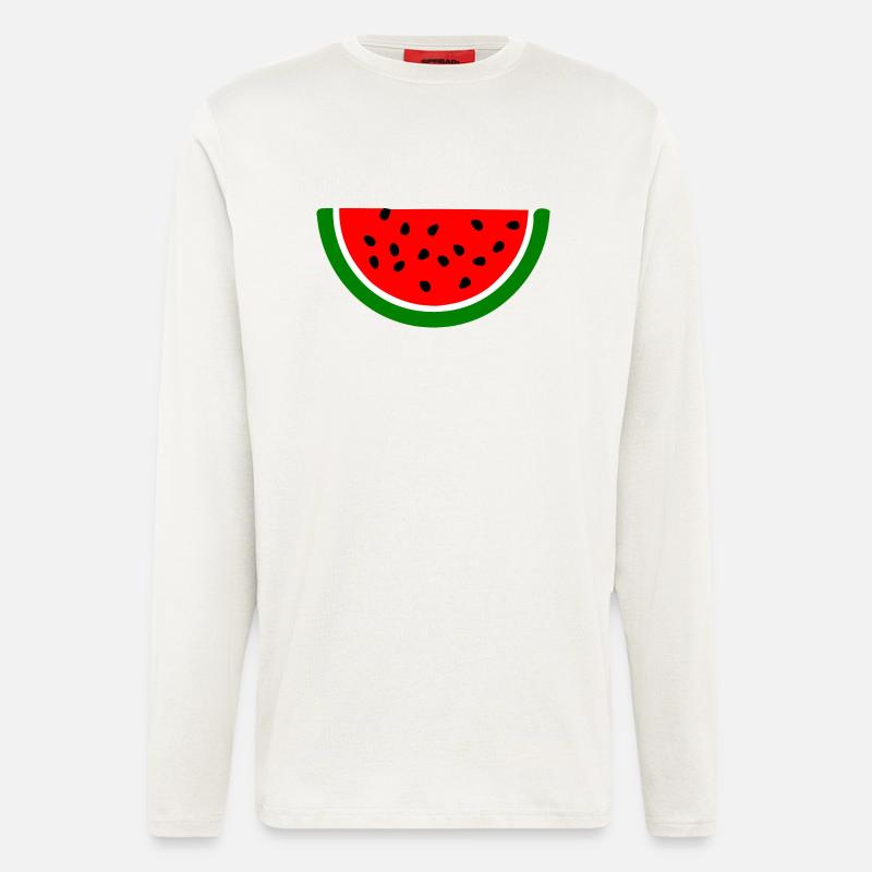 Wassermelone Melone - Langarmshirt - made by SPREAD  - OFF WHITE