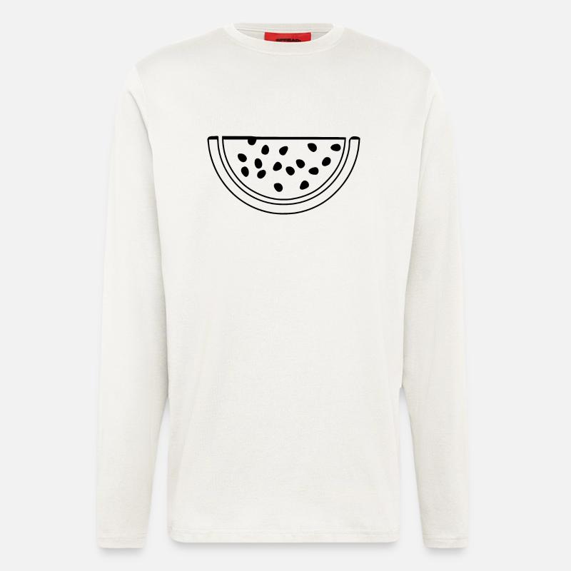Wassermelone Melone - Langarmshirt - made by SPREAD  - OFF WHITE