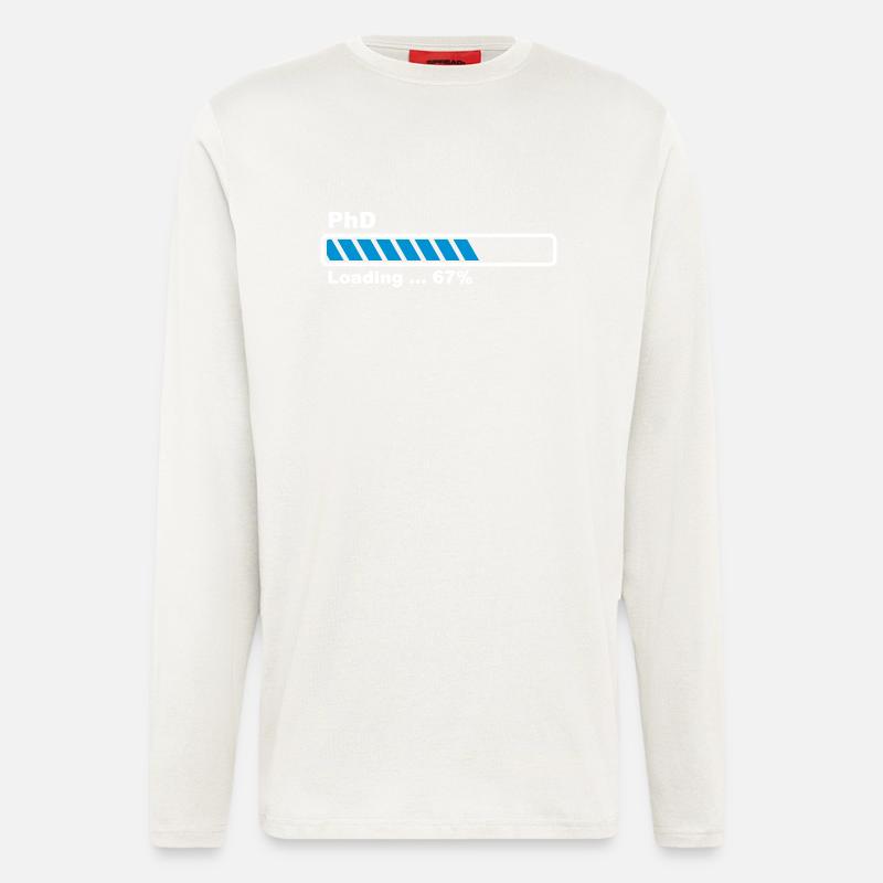 PhD loading bar - Longsleeve - made by SPREAD  - OFF WHITE