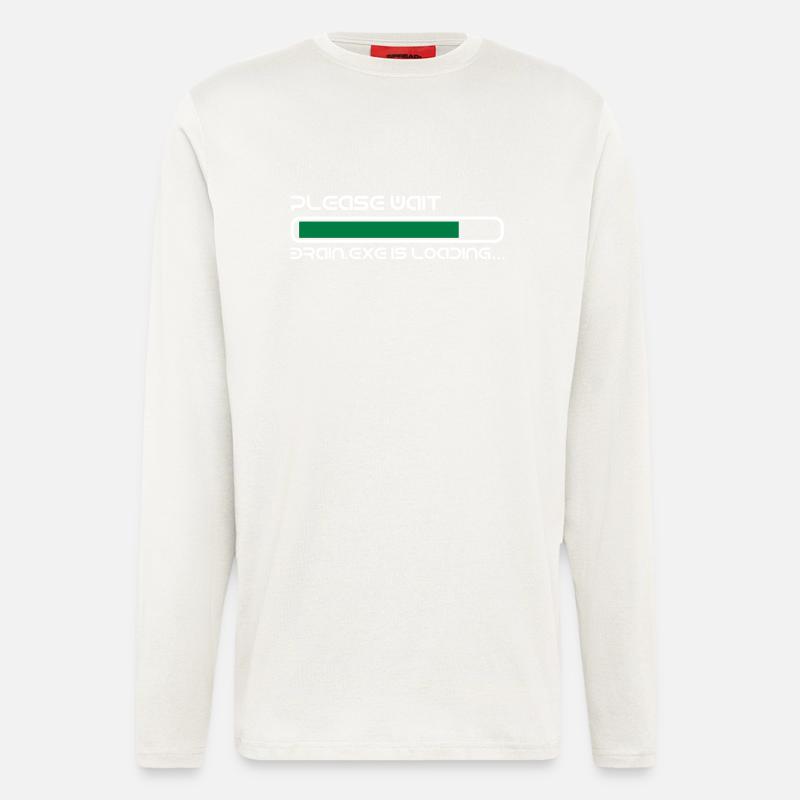 BRAIN IS LOADING - Longsleeve - made by SPREAD  - OFF WHITE
