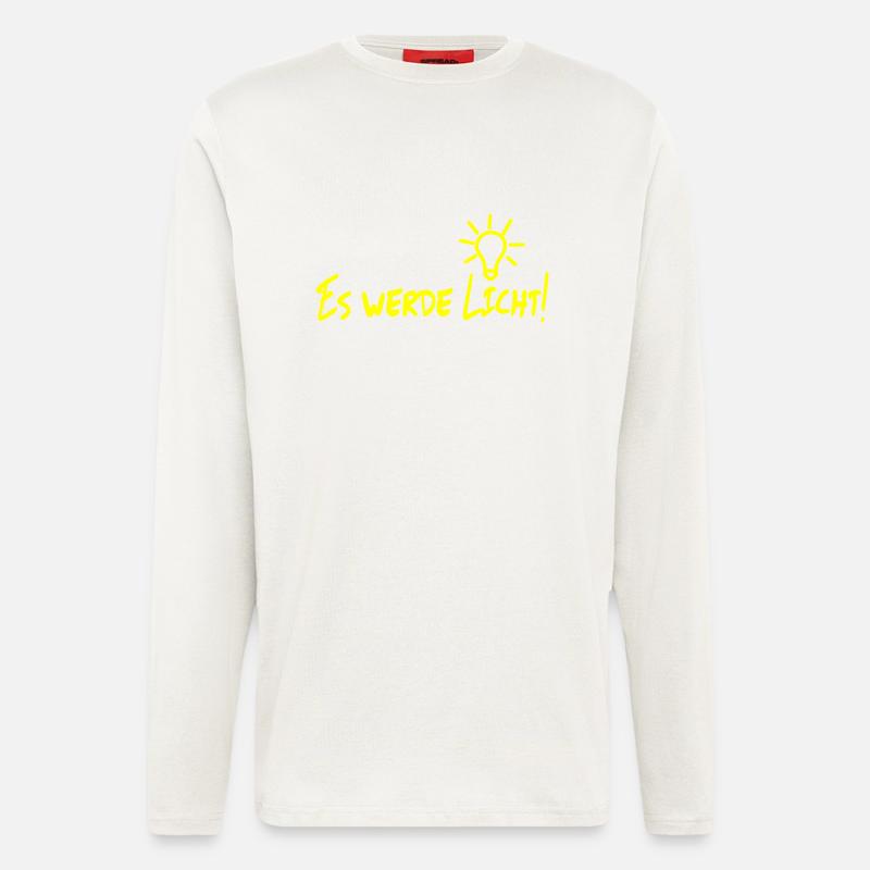 Es werde Licht! - Langarmshirt - made by SPREAD - OFF WHITE
