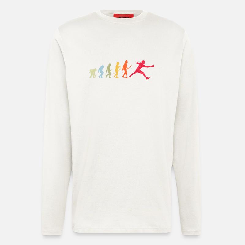 Tischtennis Evolution - Langarmshirt - made by SPREAD  - OFF WHITE