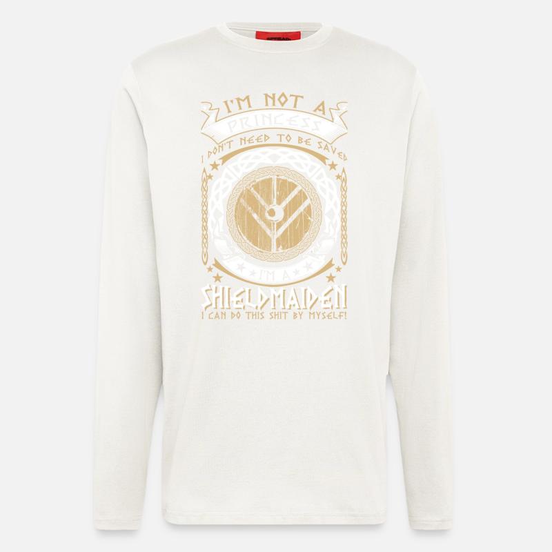 I'm a Shieldmaiden - EN - Longsleeve - made by SPREAD  - OFF WHITE