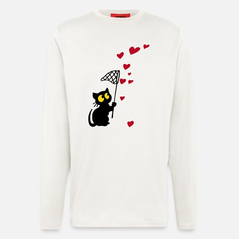 Georgie mit Herzchen - Langarmshirt - made by SPREAD  - OFF WHITE