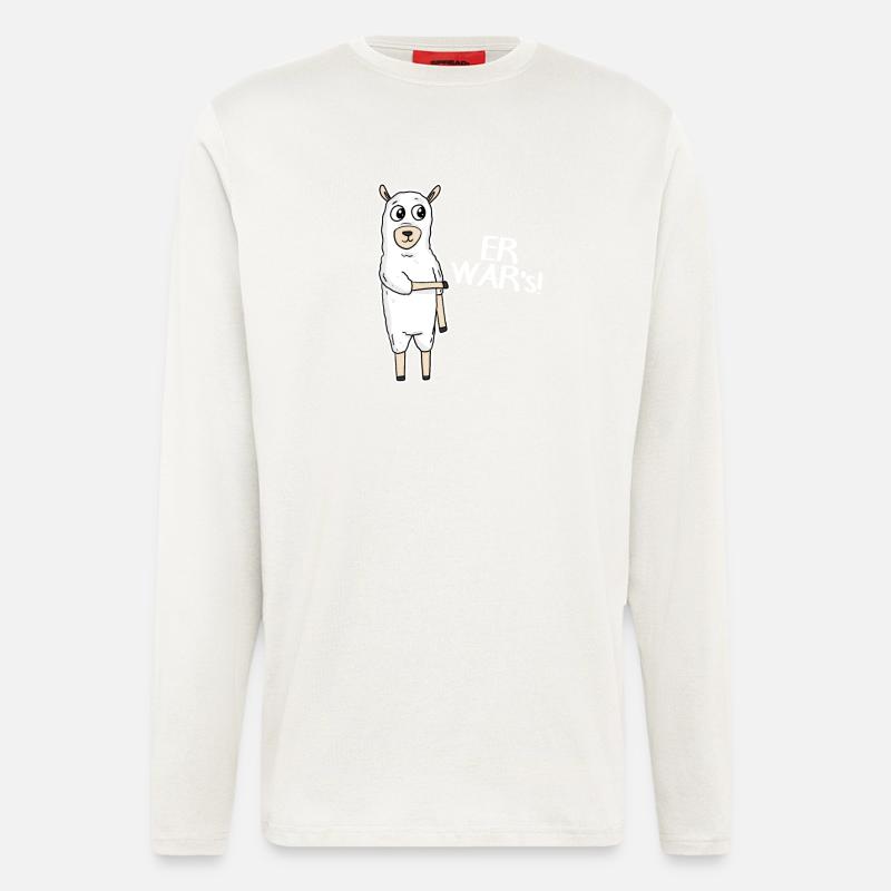 Er war's - Langarmshirt - made by SPREAD - OFF WHITE