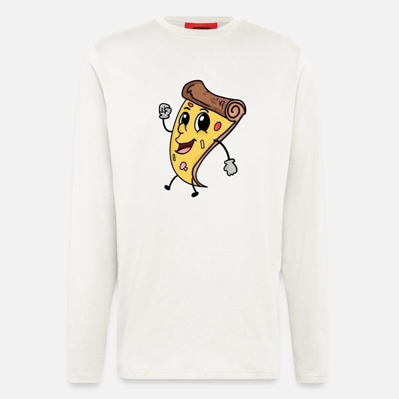 Pizza - Langarmshirt - made by SPREAD  - OFF WHITE