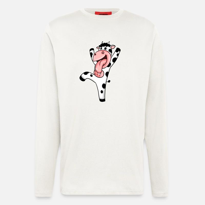 Kuh - Langarmshirt - made by SPREAD - OFF WHITE