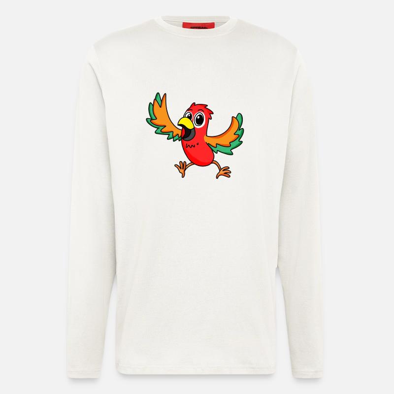 Papagei - Langarmshirt - made by SPREAD  - OFF WHITE