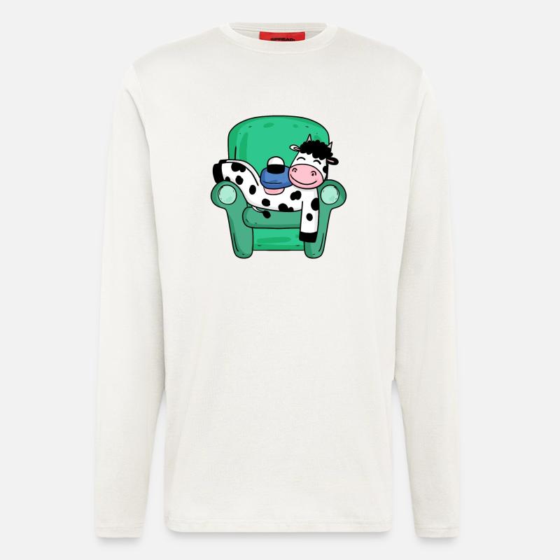 Kuh - Langarmshirt - made by SPREAD  - OFF WHITE