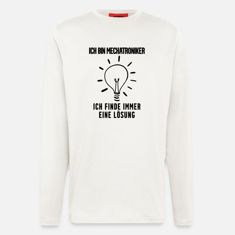 Mechatroniker Geschenk - Langarmshirt - made by SPREAD  - OFF WHITE