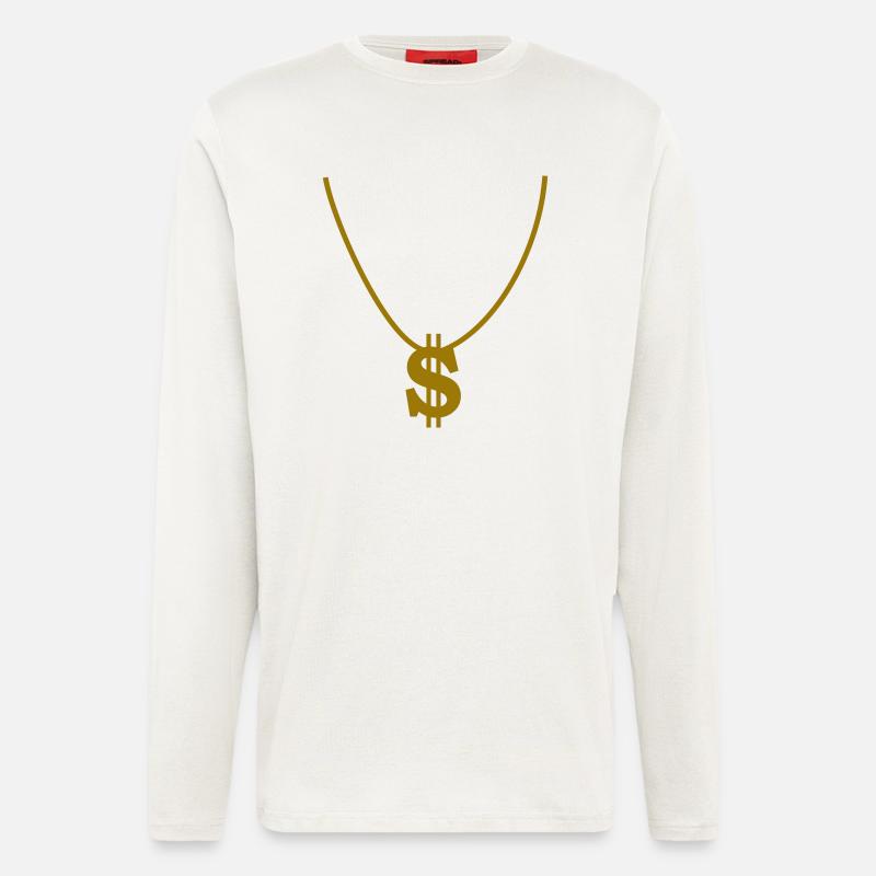 dollar - Langarmshirt - made by SPREAD  - OFF WHITE