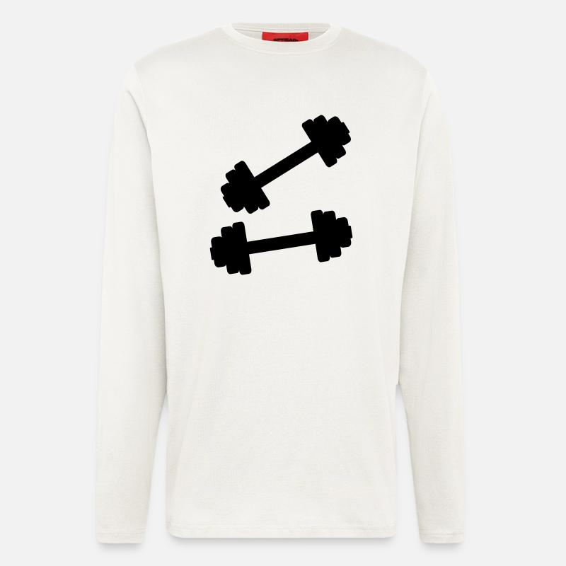 Hanteln - Langarmshirt - made by SPREAD  - OFF WHITE
