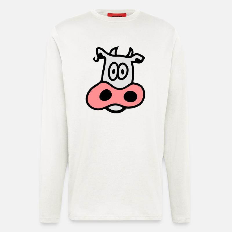 Kuh 3 - Langarmshirt - made by SPREAD - OFF WHITE