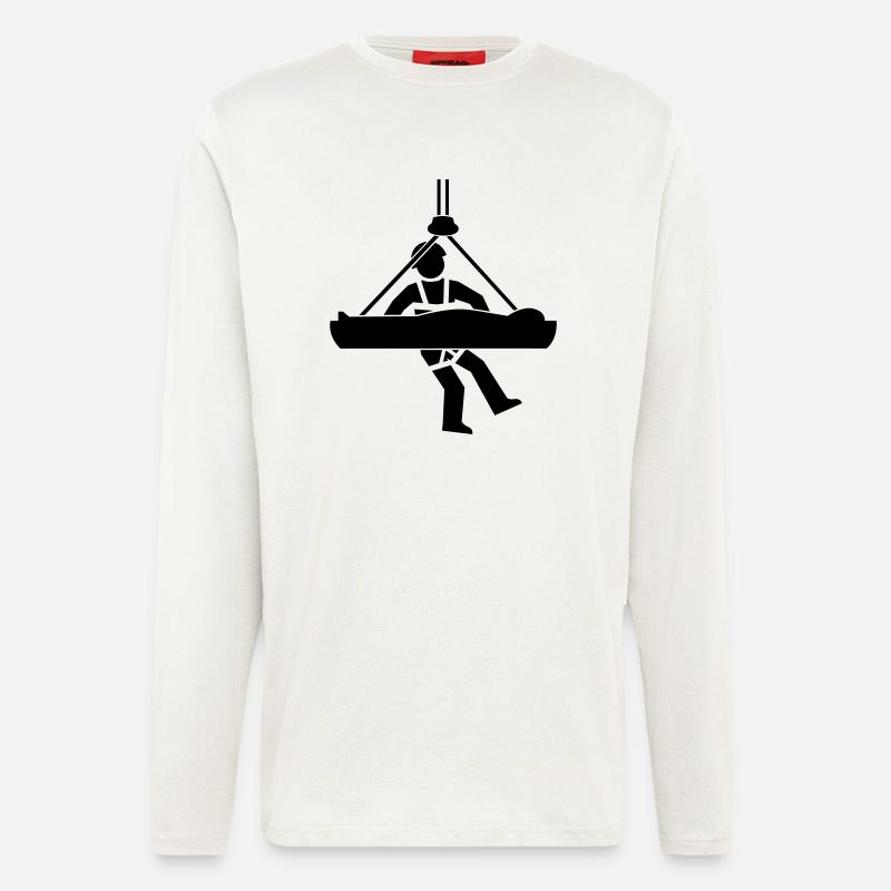 Höhenrettung - Langarmshirt - made by SPREAD  - OFF WHITE
