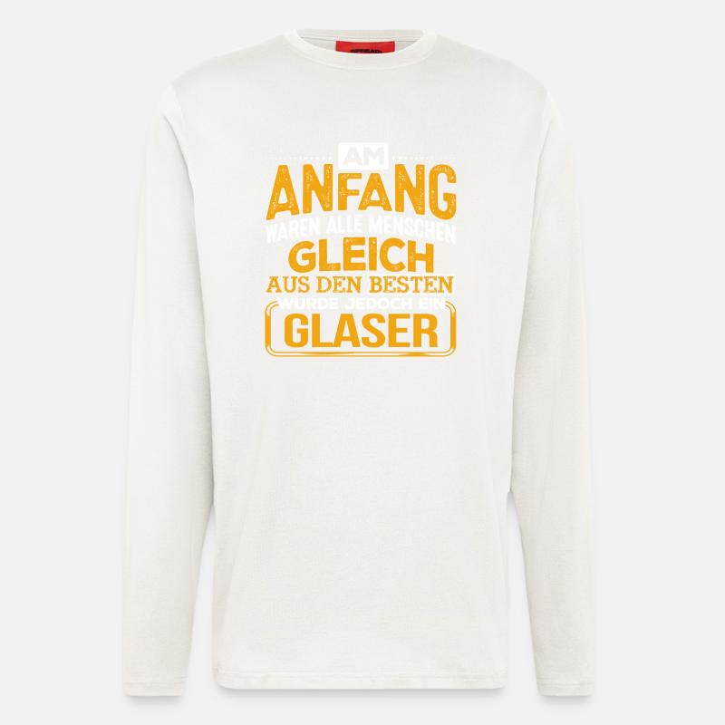 GLASER - Der Beste - Langarmshirt - made by SPREAD  - OFF WHITE
