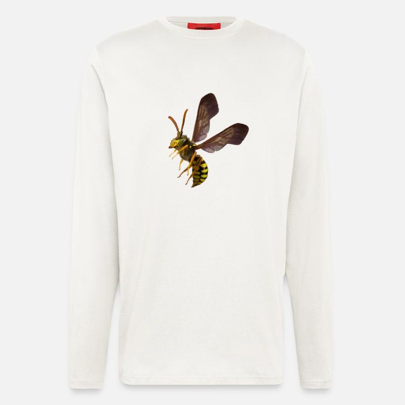 Wasp Shirt von Custom - Langarmshirt - made by SPREAD  - OFF WHITE