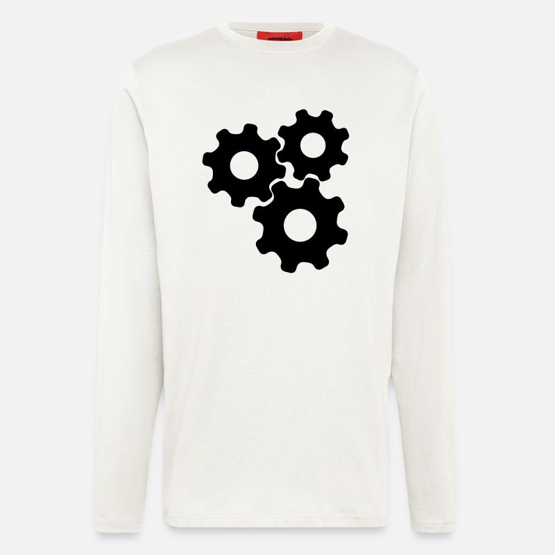 Gears - Langarmshirt - made by SPREAD  - OFF WHITE