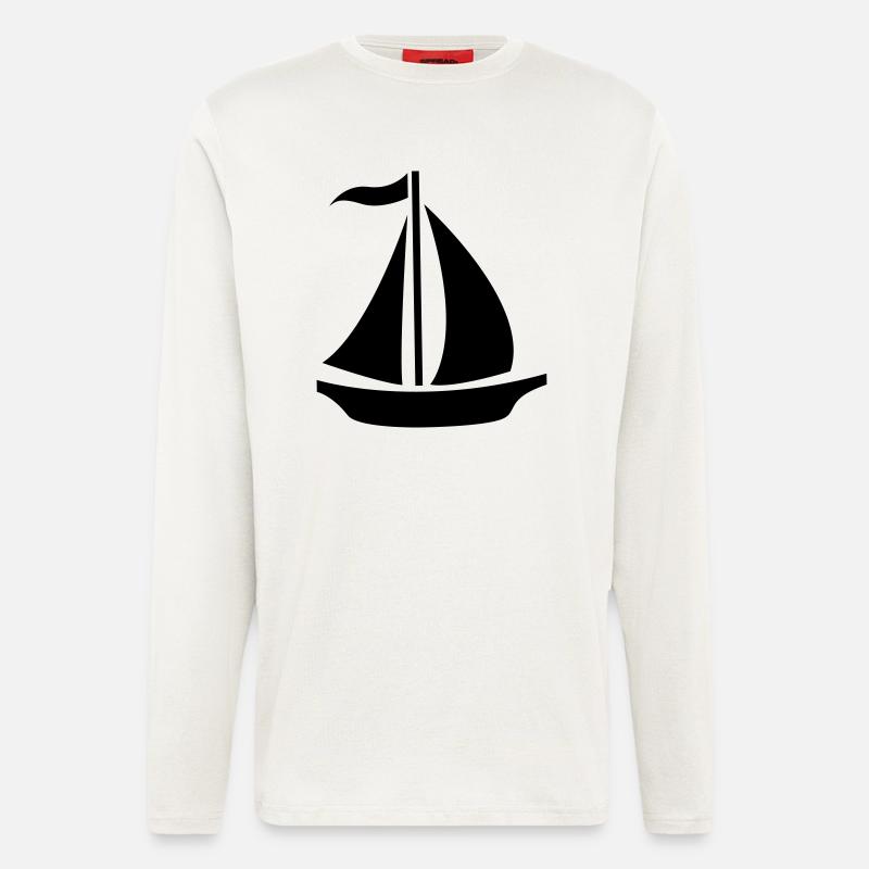 Sailing Boat - Langarmshirt - made by SPREAD  - OFF WHITE