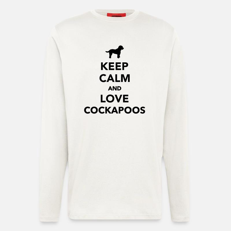 Cockapoo - Manches longues bio décontracté fabriqué en UE - OFF WHITE