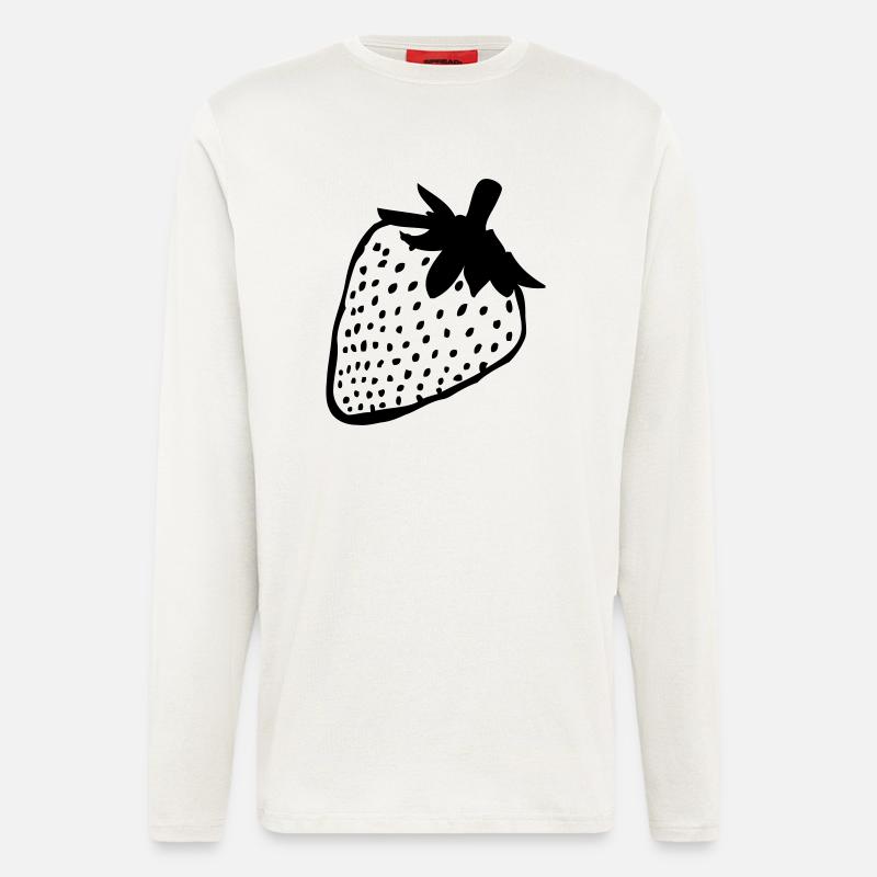 Erdbeere - Langarmshirt - made by SPREAD  - OFF WHITE